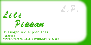 lili pippan business card